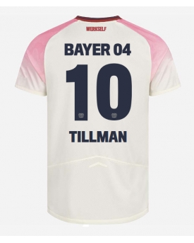 Bayer Leverkusen Malik Tillman #10 Maglia Gara Trasferta Repliche 2025-26 Maniche Corte